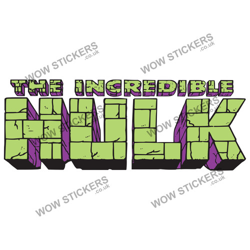 The incredible hulk sticker - the,